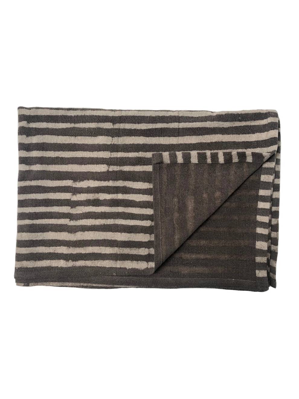 Grey Stripe Throw
