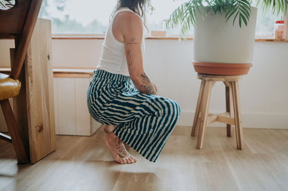 Omar Indigo Stripes Light Pants