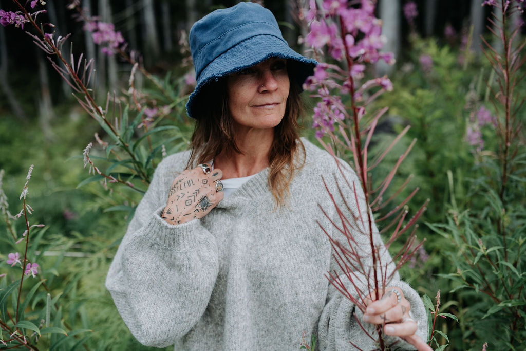 Hand-loomed Silver Félix Sweater, Undyed Alpaca