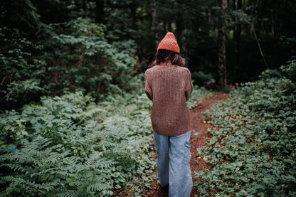 Caramel Gaston Cardigan, Undyed Aplaca