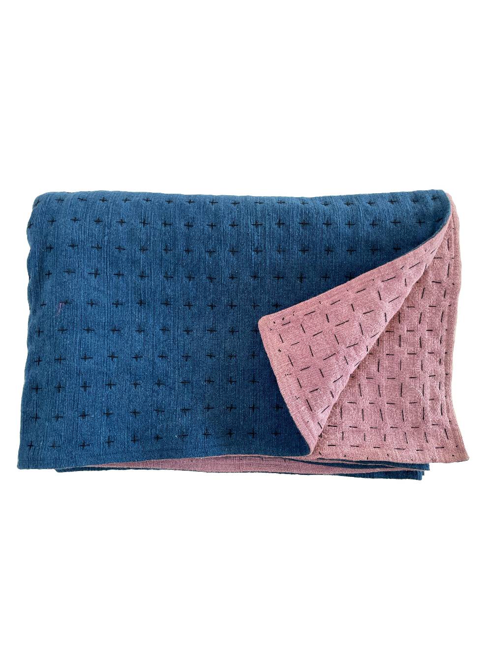 Throw Indigo & Lavender 75x55in