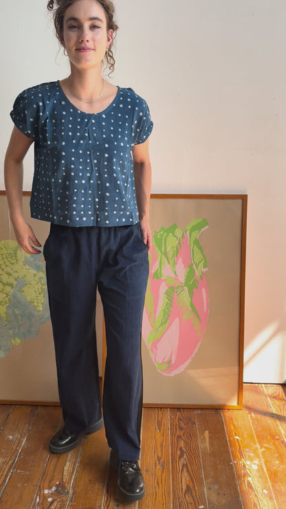 Parton Indigo & black Pants