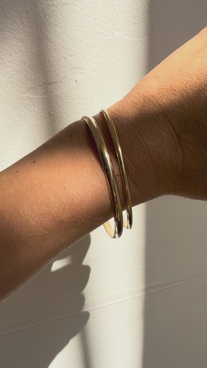 Dome Duo - 14K Gold