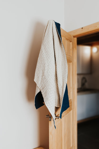 Throw Natural & Indigo