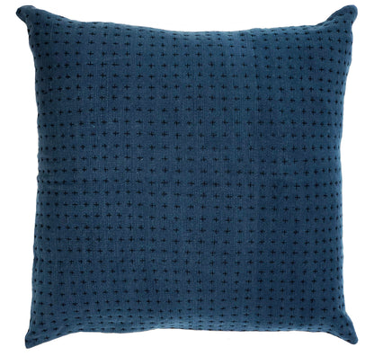 Natural & Indigo Pillow 28x28in