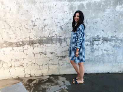 Indigo Stripe Dress / Tunic