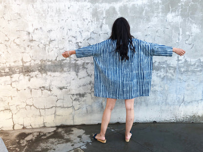 Indigo Stripe Dress / Tunic