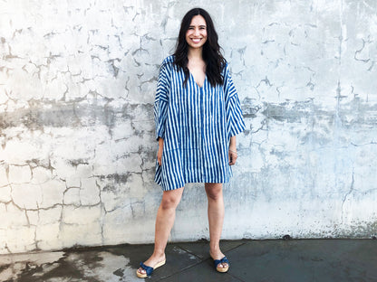Indigo Stripe Dress / Tunic