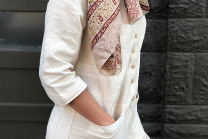 Natural Textured Jumpsuit