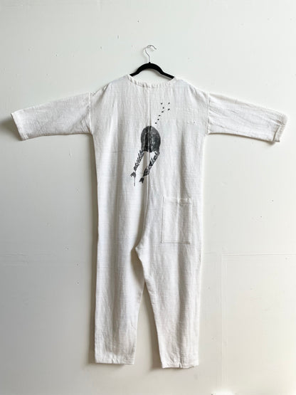 #62 Hand-painted Textured Jumpsuit M/L