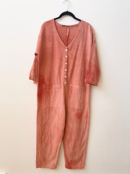 #54 Tie-dye Peach Jumpsuit S/M