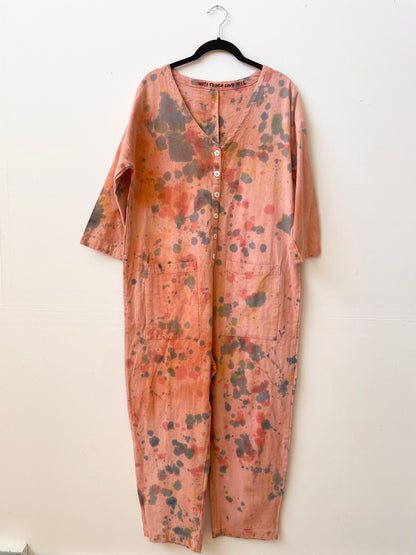 #56 Tie-dye Peach Painter jumpsuit M/L