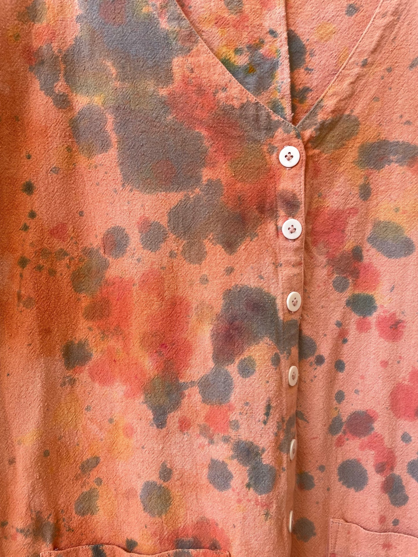 #56 Tie-dye Peach Painter jumpsuit M/L