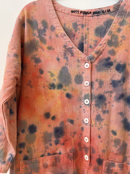#57 Tie-dye Peach Jumpsuit S/M