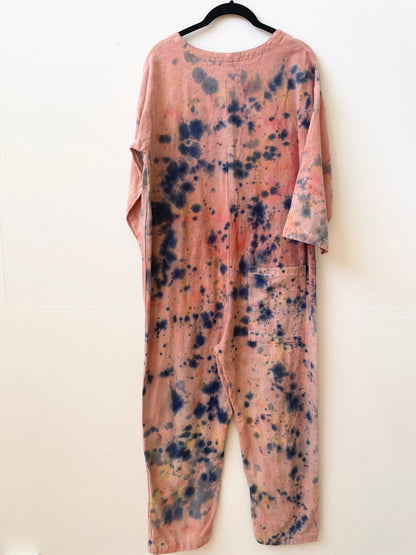 #57 Tie-dye Peach Jumpsuit S/M
