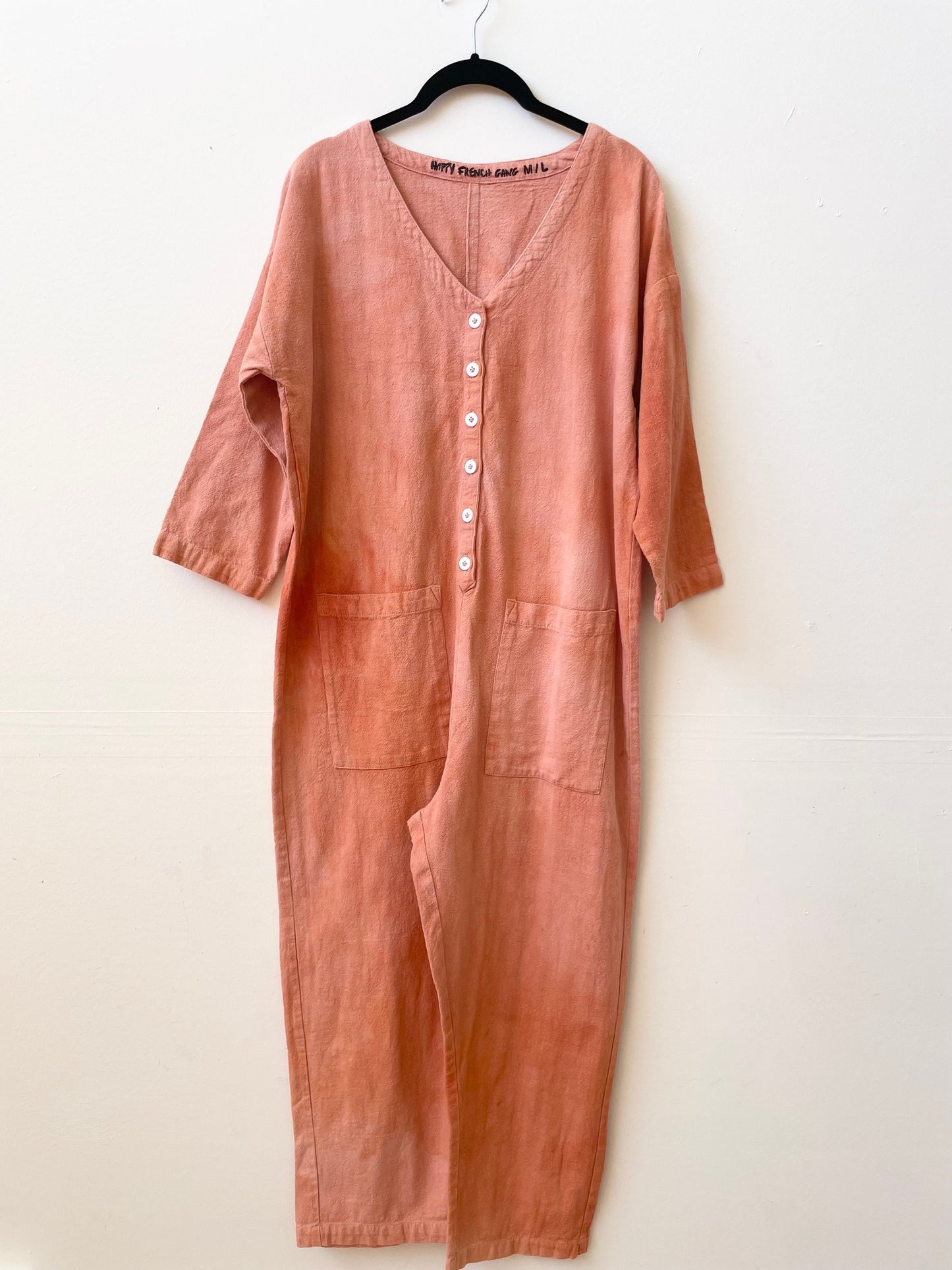 #59 Tie-dye Peach Jumpsuit M/L