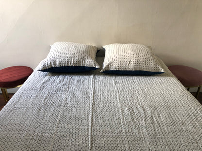 Throw Natural & Indigo