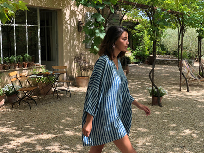Indigo Stripe Dress / Tunic