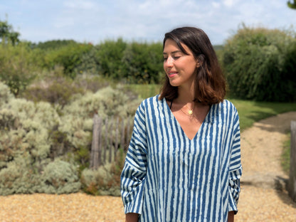 Indigo Stripe Dress / Tunic