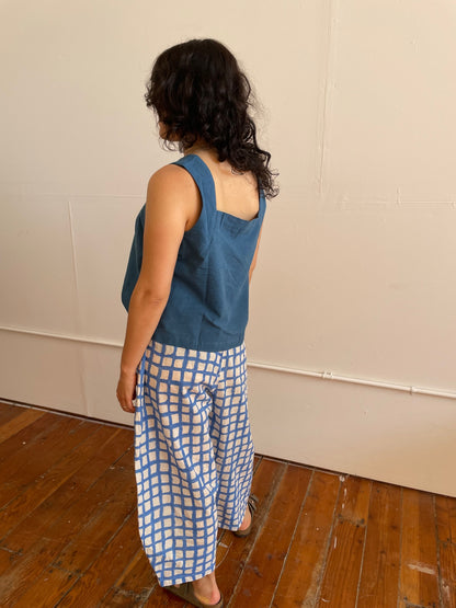 Marius Blue Grid Uni-Size