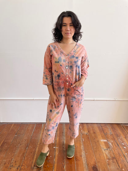 #56 Tie-dye Peach Painter jumpsuit M/L