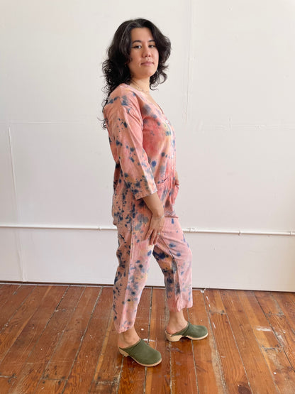 #56 Tie-dye Peach Painter jumpsuit M/L