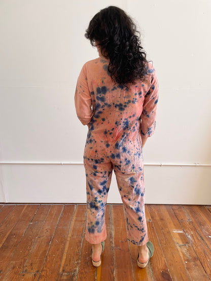 #56 Tie-dye Peach Painter jumpsuit M/L