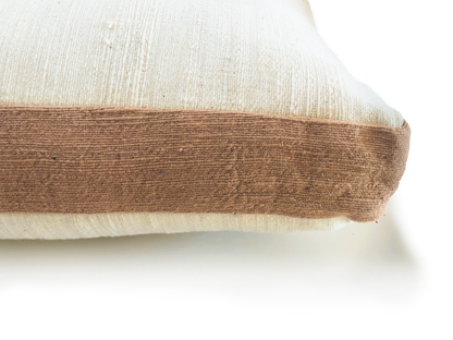 White & Himalayan Contour Line Pillow 18x18in