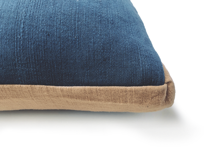 Indigo & Himalayan Contour Line Pillow 18x18in