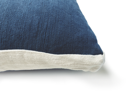Indigo & White Contour Line Pillow 18x18in