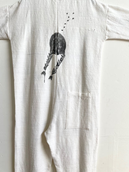 #62 Hand-painted Textured Jumpsuit M/L