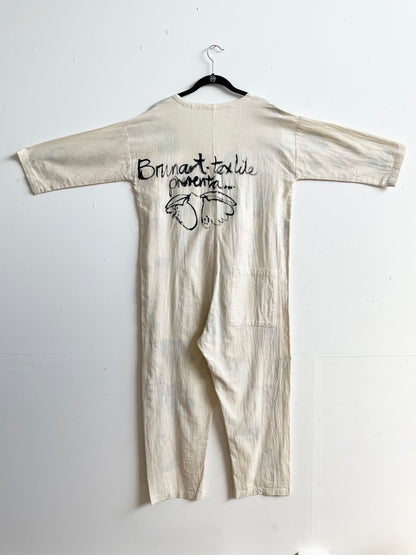 #63 Hand-painted Jumpsuit S/M