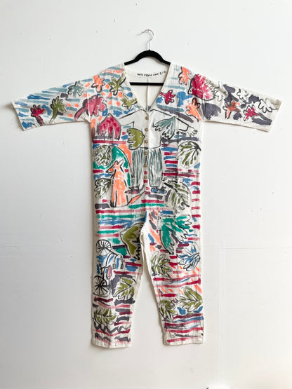 #65 Hand-painted Jumpsuit S/M