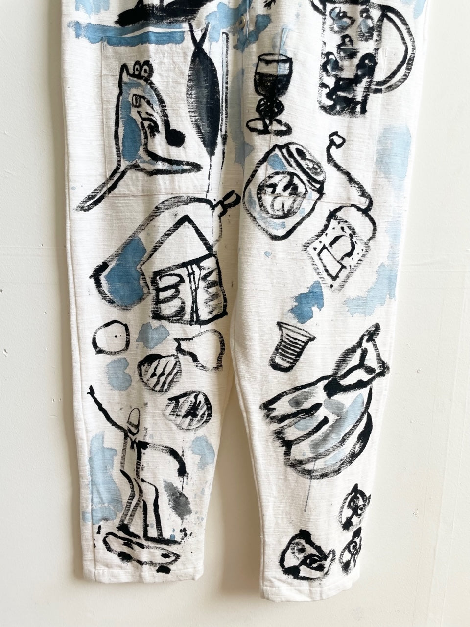 #67 Hand-painted Textured Jumpsuit M/L