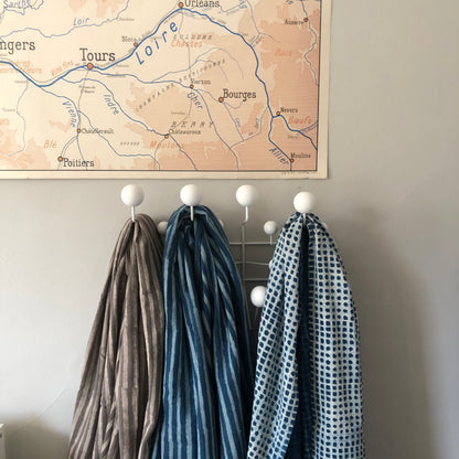 Indigo Stripe Throw