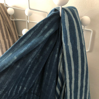 Indigo Stripe Throw
