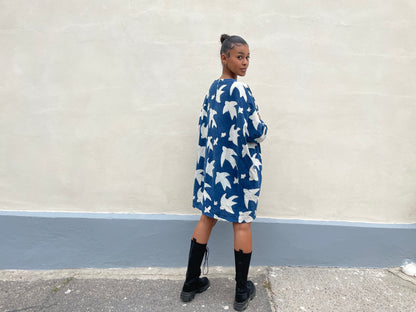Liberté Indigo Print Dress