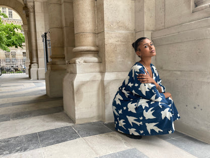 Liberté Indigo Print Dress