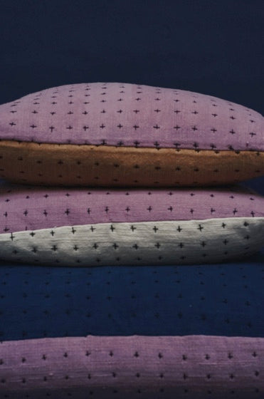 White & Lavender Pillow 18x18in