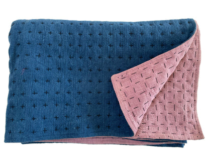Throw Indigo & Lavender 75x55in