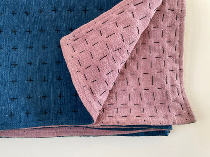 Throw Indigo & Lavender 75x55in