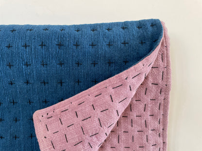 Throw Indigo & Lavender 75x55in