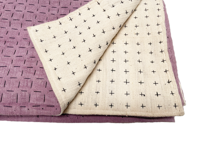 Throw Lavender & White 75x55in