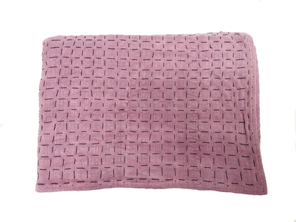 Throw Lavender & White 75x55in