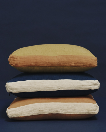 White & Himalayan Contour Line Pillow 18x18in