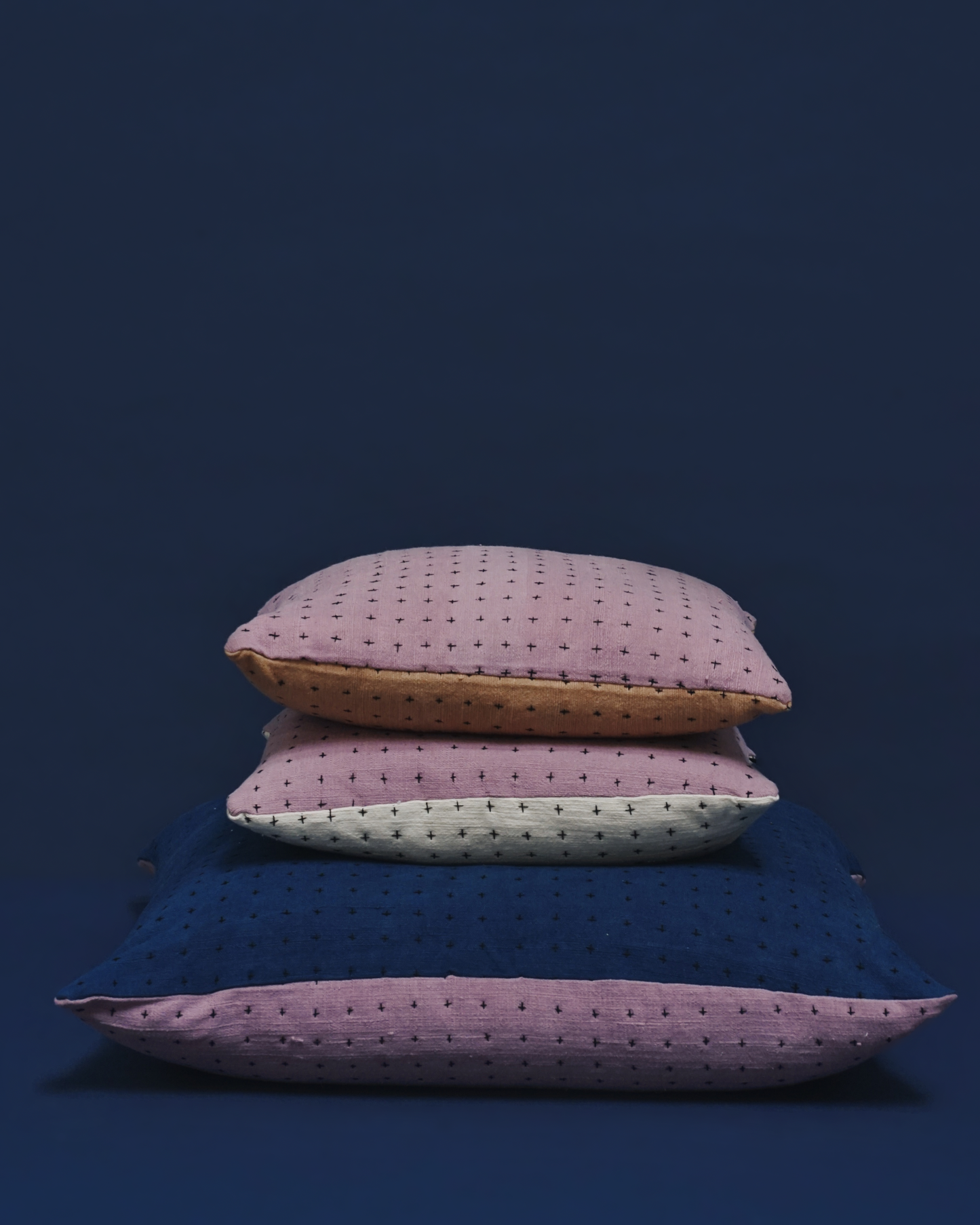 Indigo & Lavender Pillow Cover 28x28in