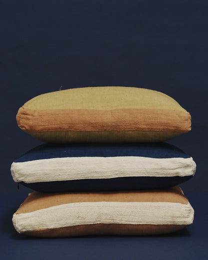 Indigo & Himalayan Contour Line Pillow 18x18in