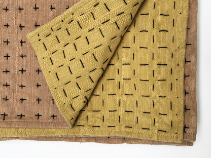Throw Himalayan & Mustard 75x55in