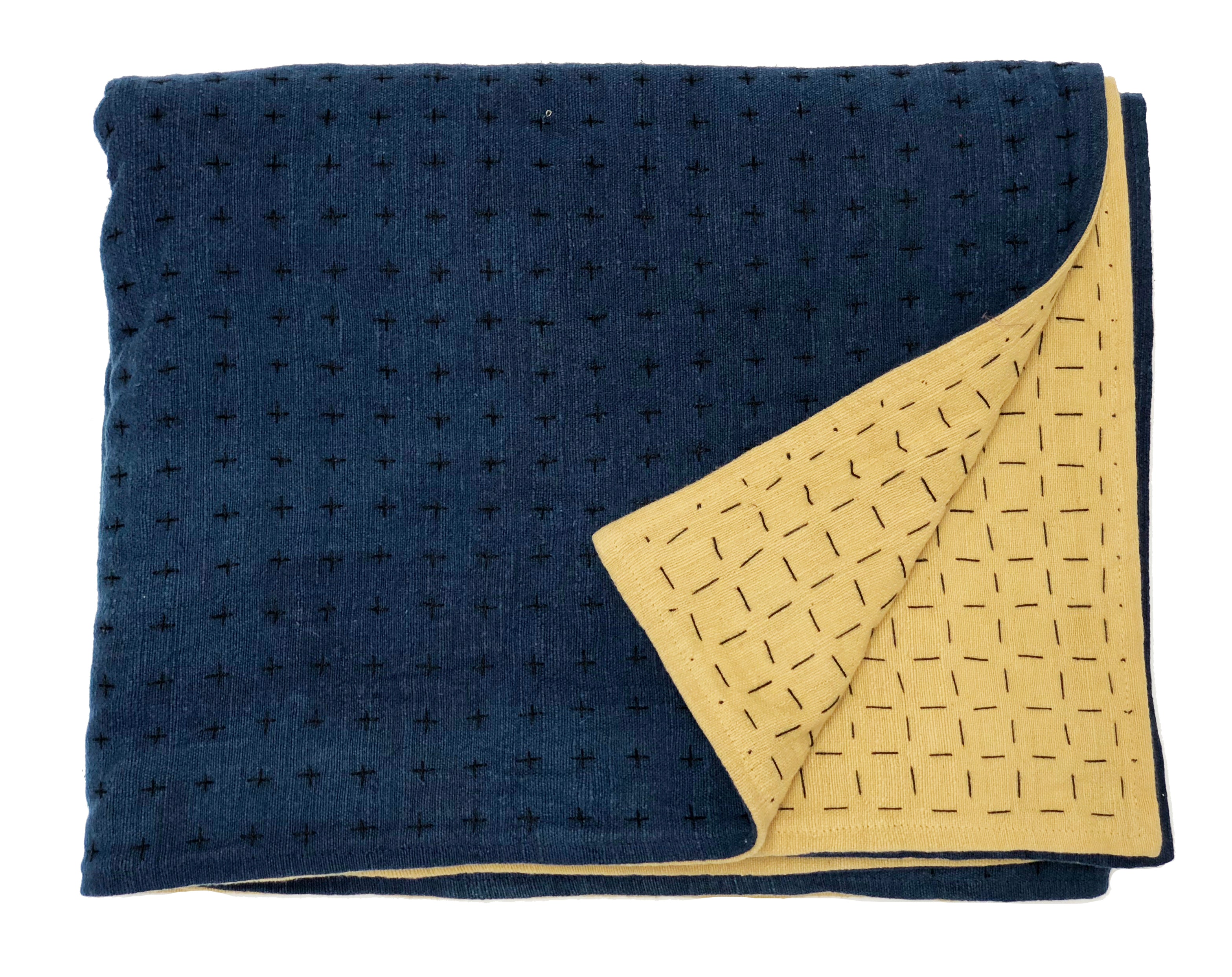 Mustard and blue throw hot sale