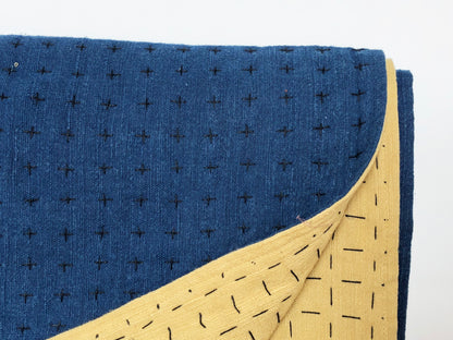 Throw Indigo & Mustard